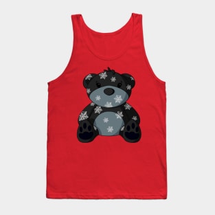 Spiderweb Pattern Teddy Bear Tank Top